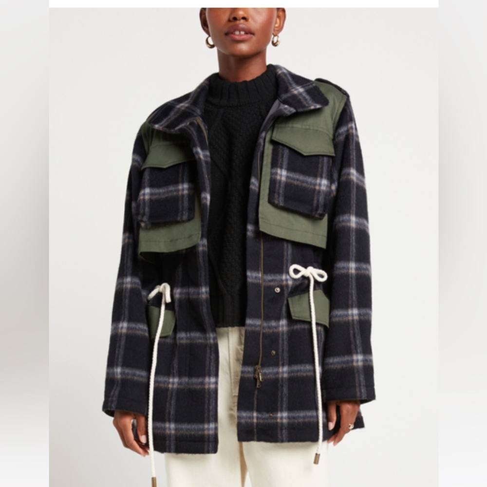 G. Label by Goop Friedlander Plaid Parka NWOT